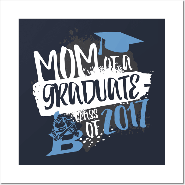 Graduation Mom- Blue Wall Art by masterpanto